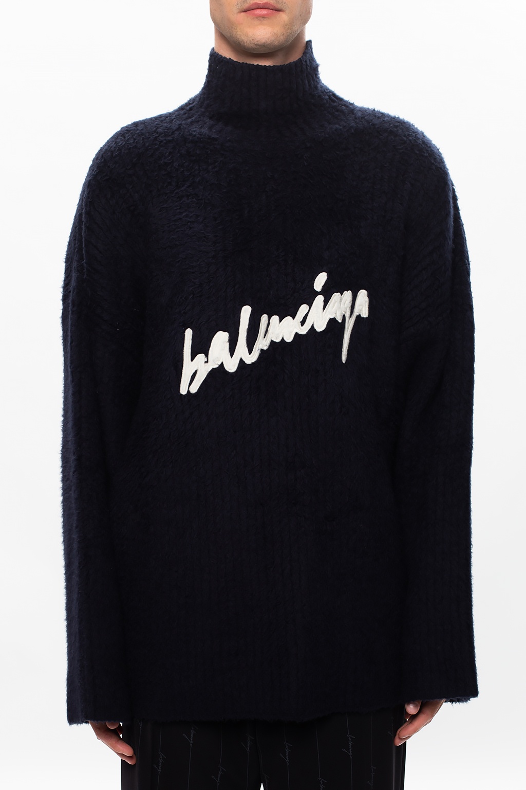 Balenciaga Turtleneck sweater with logo | Men's Clothing | Vitkac